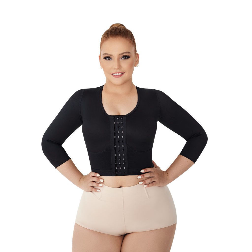 REF.4008 ¾ length sleeve, post-surgical bra front closure