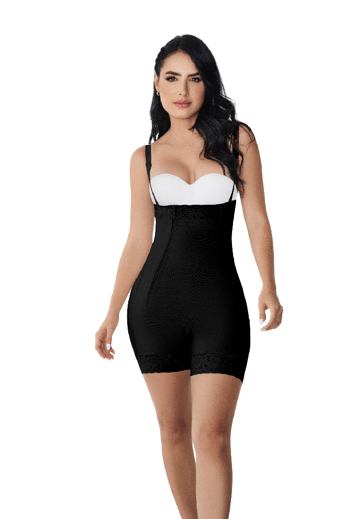 REF.5087 Curve Control body shaper high waist butt-lifter with diagonal zipper