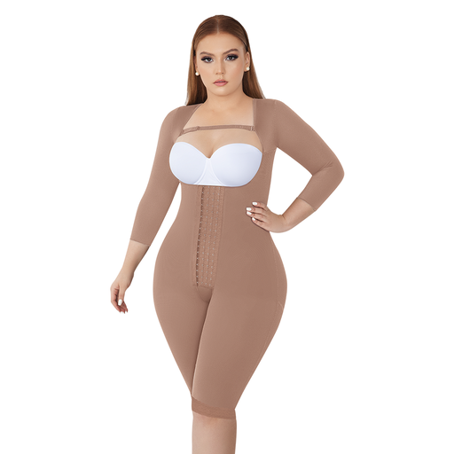 REF.1102 Knee length open bust Curvy silhouette Power Control Garment 