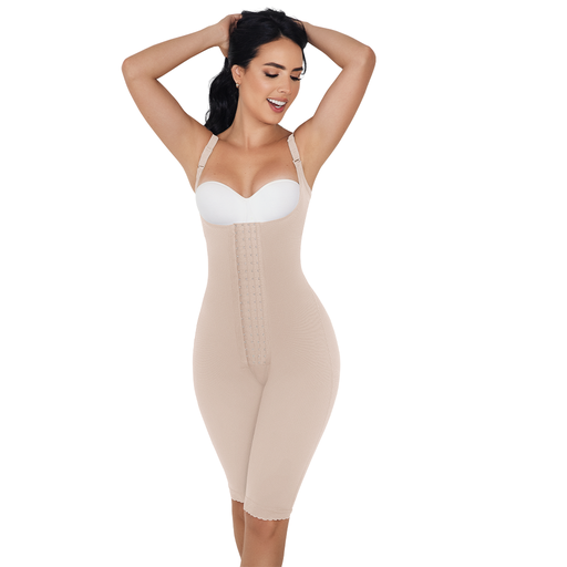 REF.1105 Knee-length open bust mid back Power Control Garment 