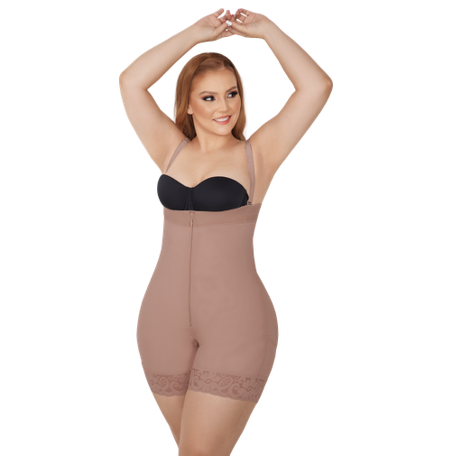 REF.5088 Body Molding short strapless with front zipper